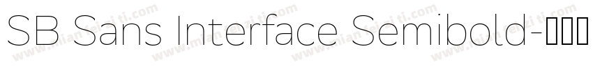 SB Sans Interface Semibold字体转换